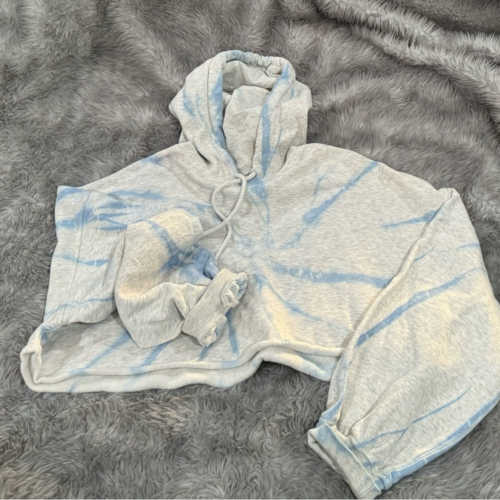 Tie dye cropped sweatshirt
